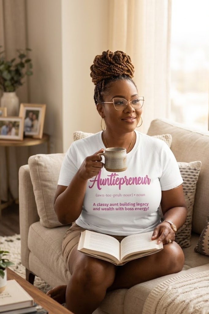 Auntipreneur T-Shirt | Empowered Aunt Graphic Tee | Bold & Business-Minded Statement Shirt