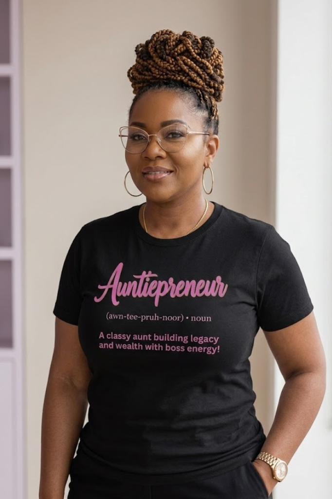 Auntipreneur T-Shirt | Empowered Aunt Graphic Tee | Bold & Business-Minded Statement Shirt