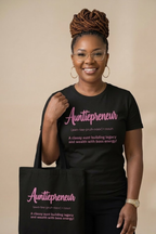 Auntiepreneur Tote Bag | Organic Cotton Bag for Entrepreneurial Women | Boss Auntie Gift