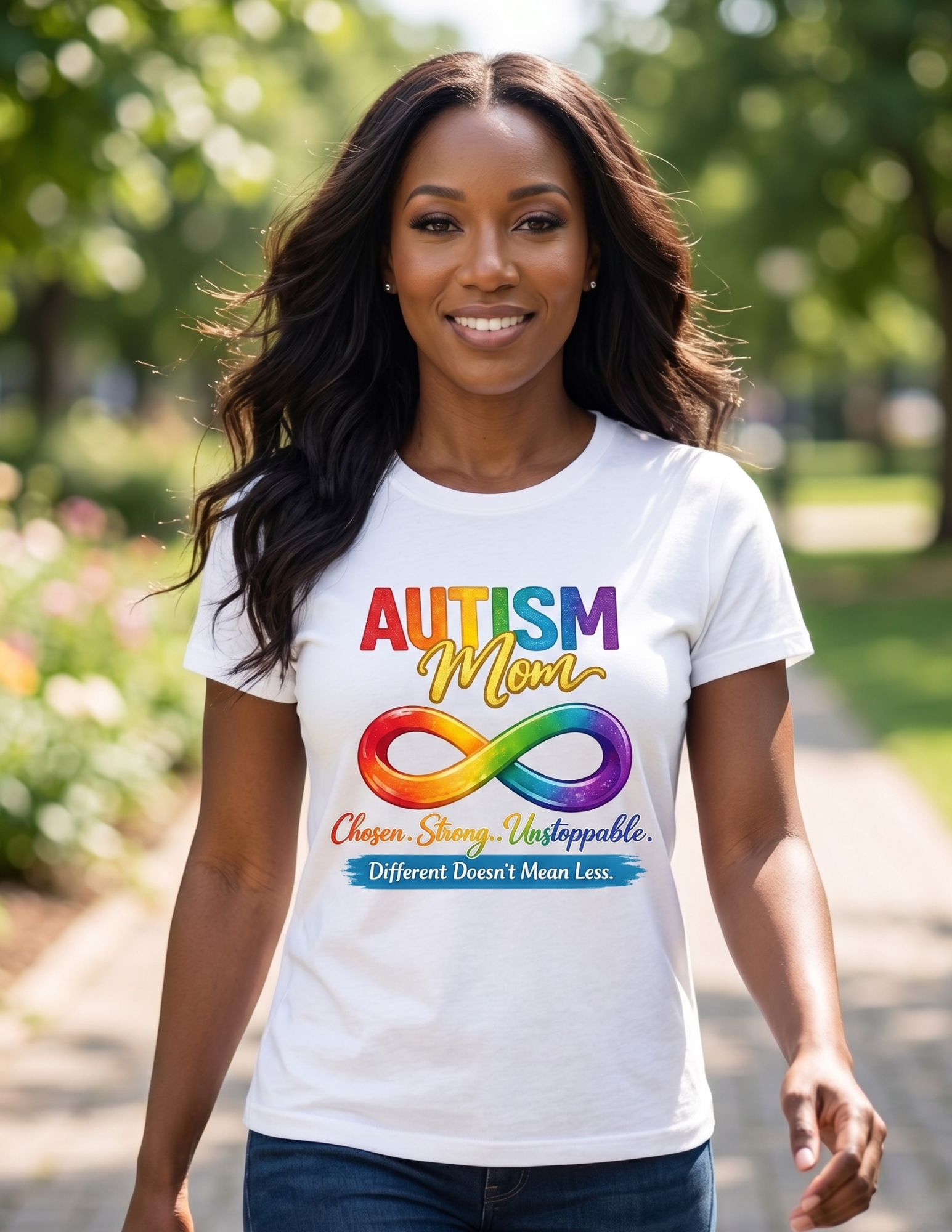 Autism Mom – Chosen. Strong. Unstoppable. | Autism Awareness & Neurodiversity Support Shirt