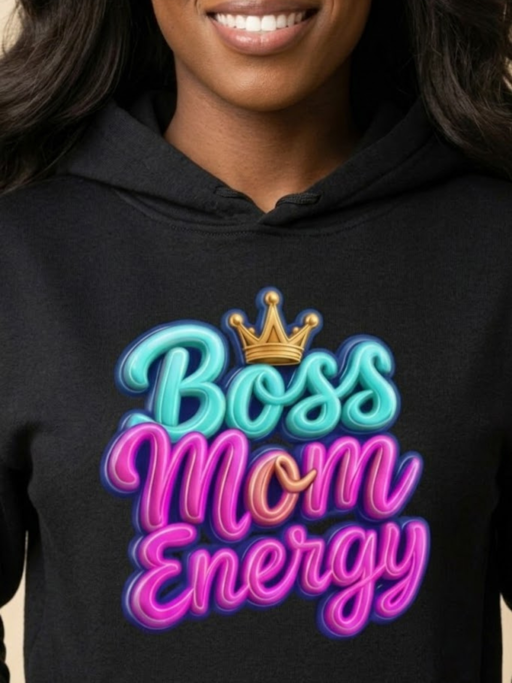 Boss Mom Energy Hoodie | Empowering Gift for Entrepreneur Moms |