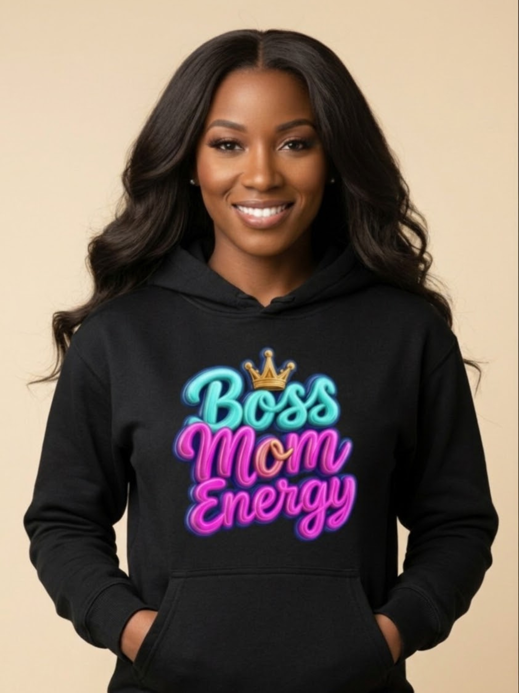 Boss Mom Energy Hoodie | Empowering Gift for Entrepreneur Moms |
