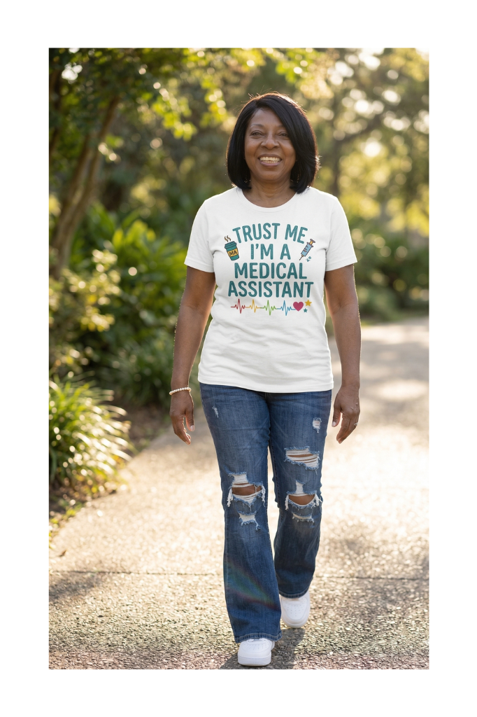 Trust Me I’m a Medical Assistant Shirt – Funny MA Gift, Healthcare Worker Tee, CCMA Graduation Gift