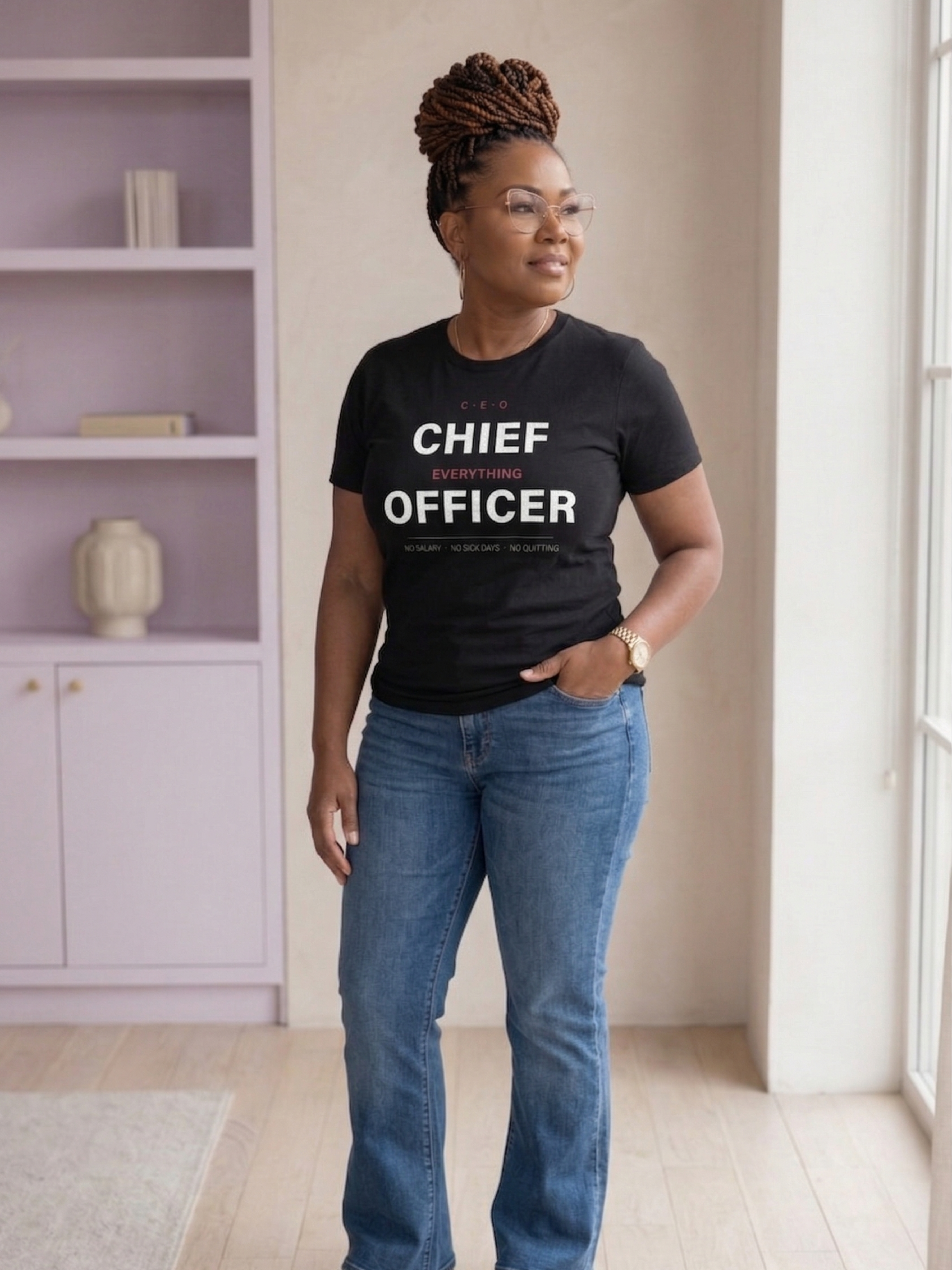 CEO Chief Everything Officer-Funny Mom Shirt | Mothers Day Gift Tee