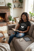 Running on Caffeine and Gratitude T-Shirt | Coffee Lover Graphic Tee for Women