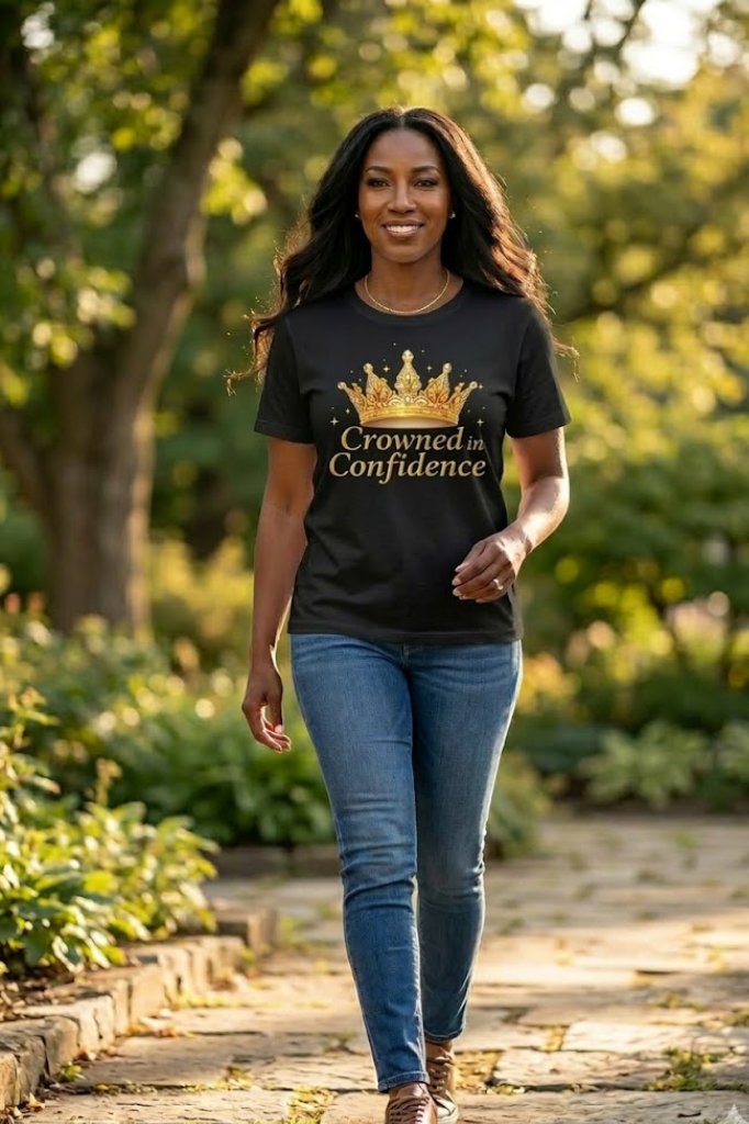 Crowned In Confidence T-Shirt | Empowering Women’s Graphic Tee