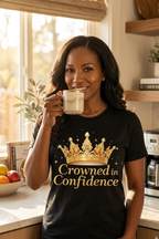 Crowned In Confidence T-Shirt | Empowering Women’s Graphic Tee