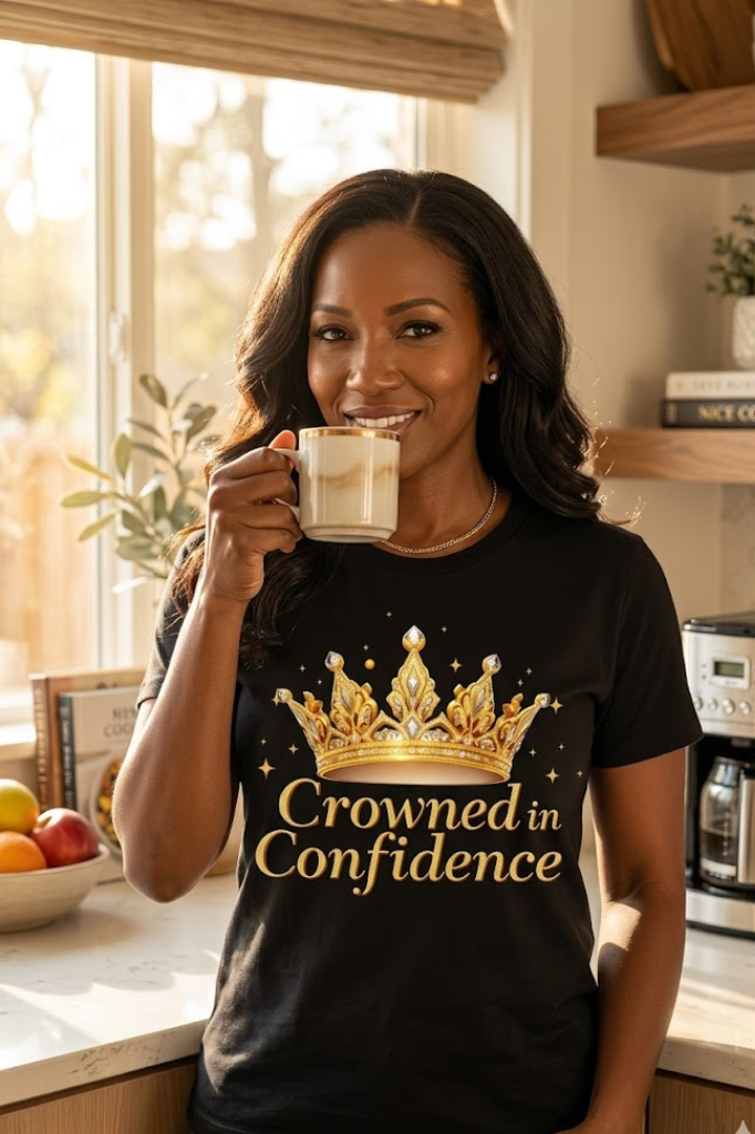 Crowned In Confidence T-Shirt | Empowering Women’s Graphic Tee
