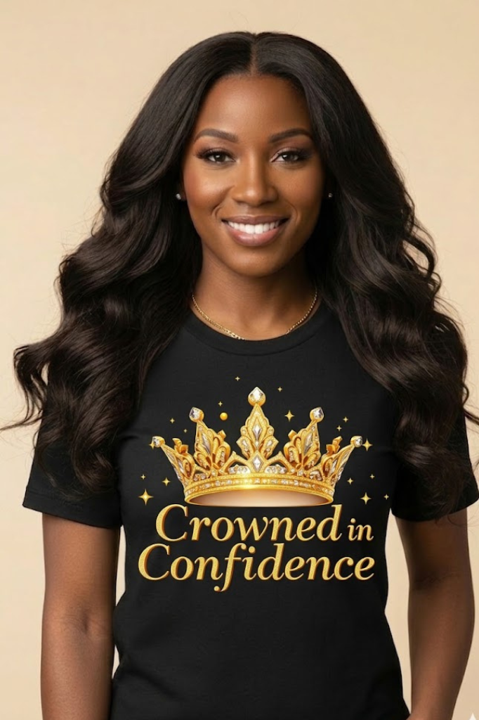 Crowned In Confidence T-Shirt | Empowering Women’s Graphic Tee