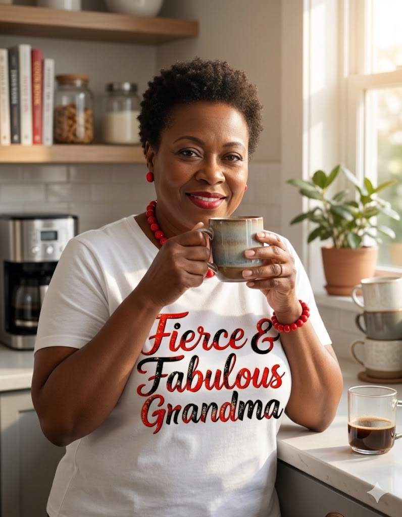 Fierce & Fabulous Grandma T-Shirt | Boss Grandma Gift for Confident Women