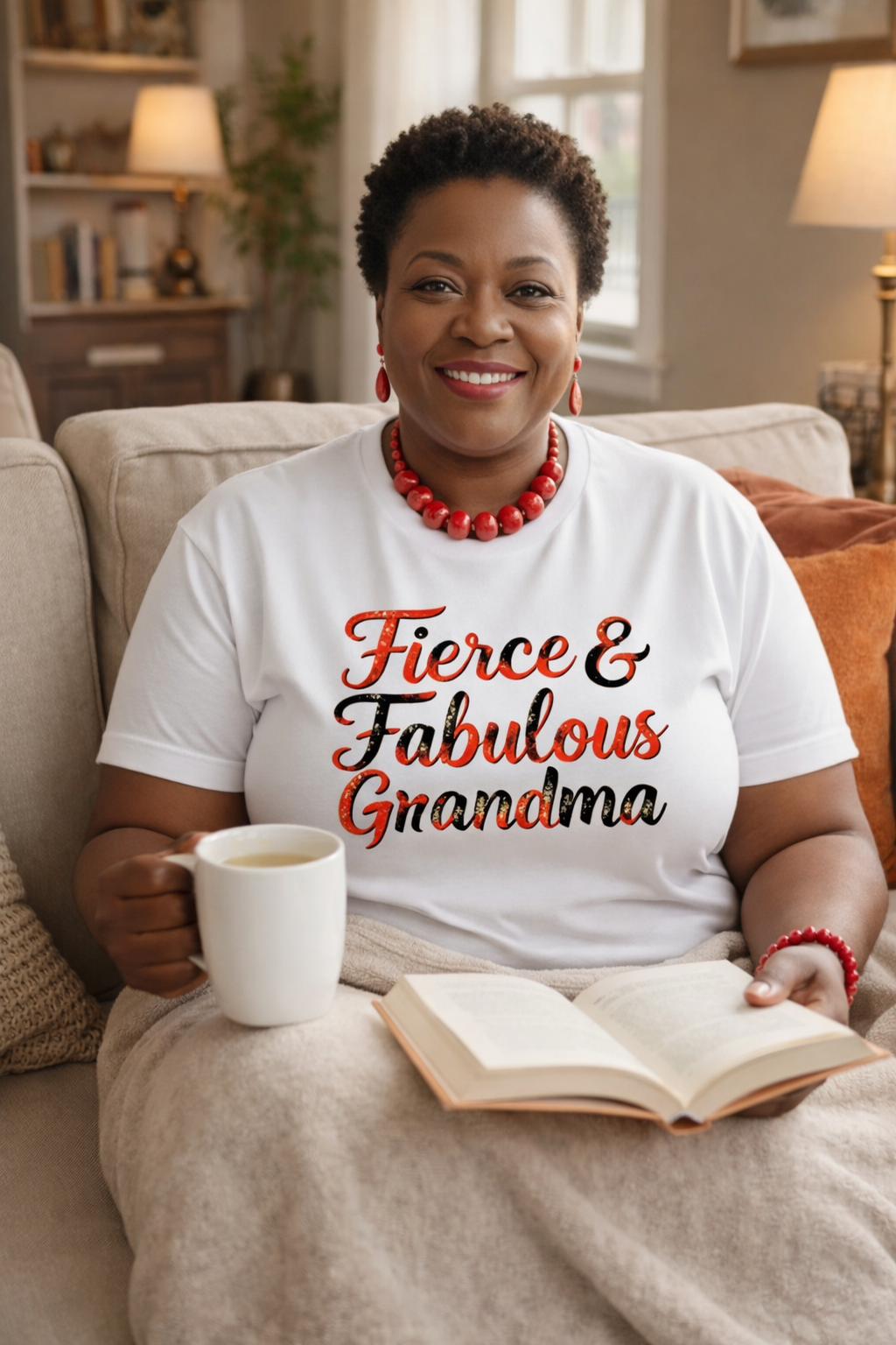 Fierce & Fabulous Grandma T-Shirt | Boss Grandma Gift for Confident Women