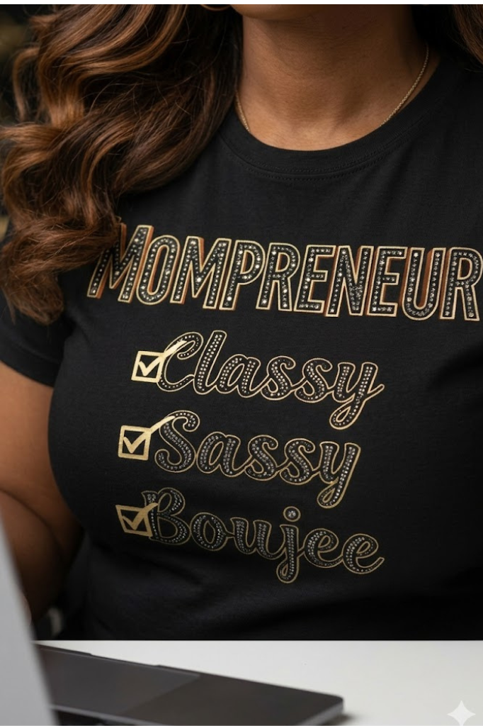 Mompreneur – Classy Sassy Boujee Graphic Tee | Stylish Shirt for Entrepreneur Moms