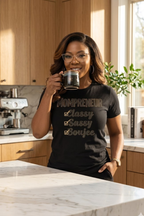 Mompreneur – Classy Sassy Boujee Graphic Tee | Stylish Shirt for Entrepreneur Moms