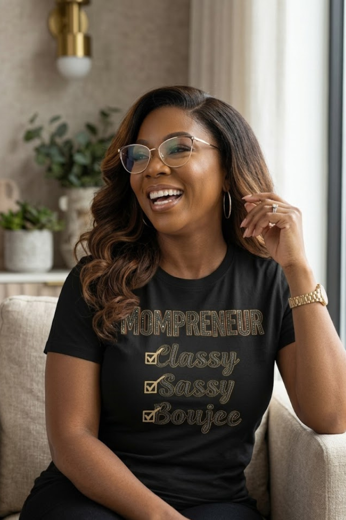 Mompreneur – Classy Sassy Boujee Graphic Tee | Stylish Shirt for Entrepreneur Moms