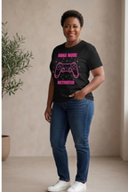 Nana Mode Activated T-Shirt | Retro Gaming Graphic Tee for Grandmas | Fun & Playful Nana Gift |Pink
