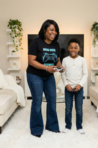 Nana Mode Activated T-Shirt | Retro Gaming Graphic Tee for Grandmas | Fun & Playful Nana Gift | Blue