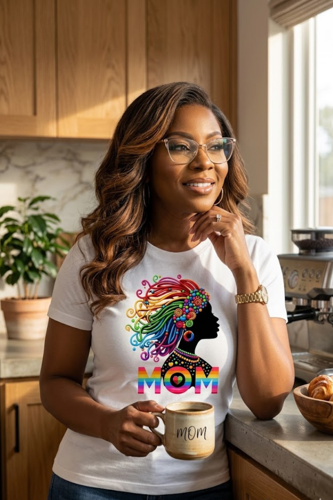 🌈 Rainbow Goddess Mom T-Shirt |A Tribute to Strength & Healing | Empowered Motherhood Shirt