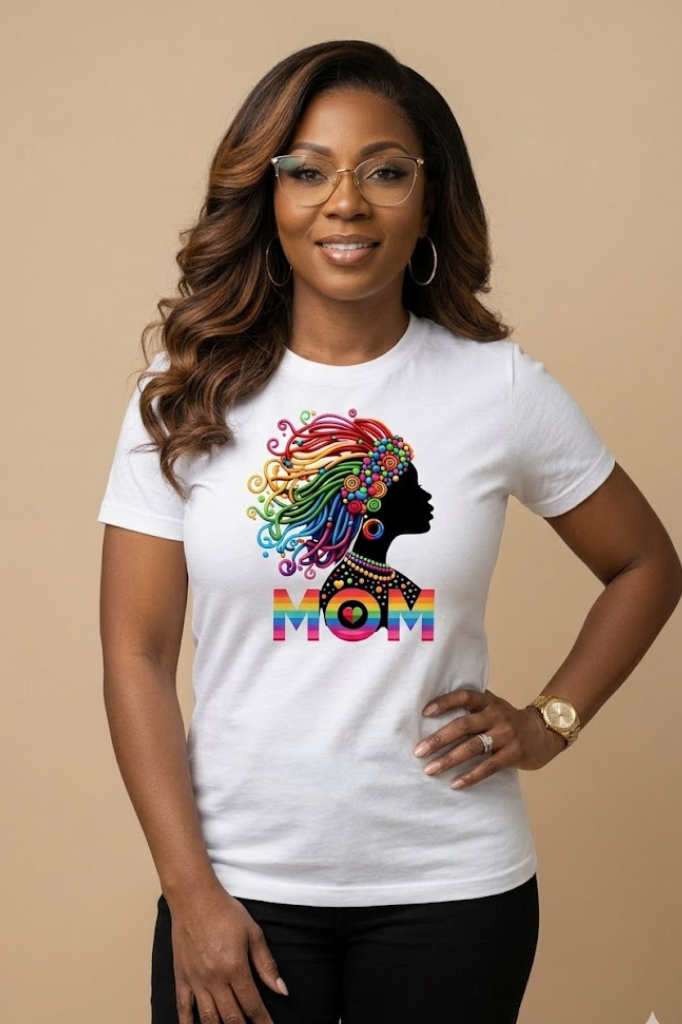 🌈 Rainbow Goddess Mom T-Shirt |A Tribute to Strength & Healing | Empowered Motherhood Shirt