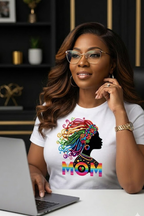 🌈 Rainbow Goddess Mom T-Shirt |A Tribute to Strength & Healing | Empowered Motherhood Shirt