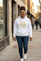 Rich Auntie Vibes Hoodie | Empowered Aunt Graphic Hoodie| Boss Auntie & Entrepreneur