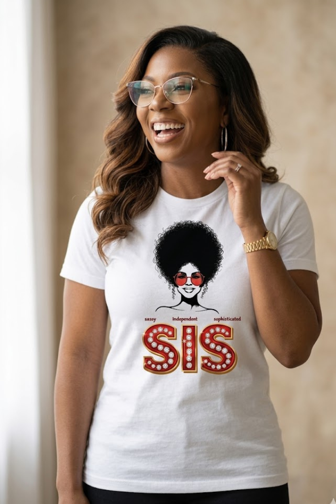 SIS T-Shirt | ( Sassy, Independent & Sophisticated)Graphic Tee | Empowerment Shirt for Boss Ladies